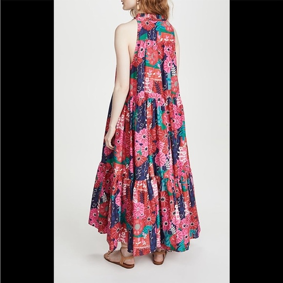 NWT Carolina K Valley Kaftan Maxi Dress Size M - Picture 3 of 17